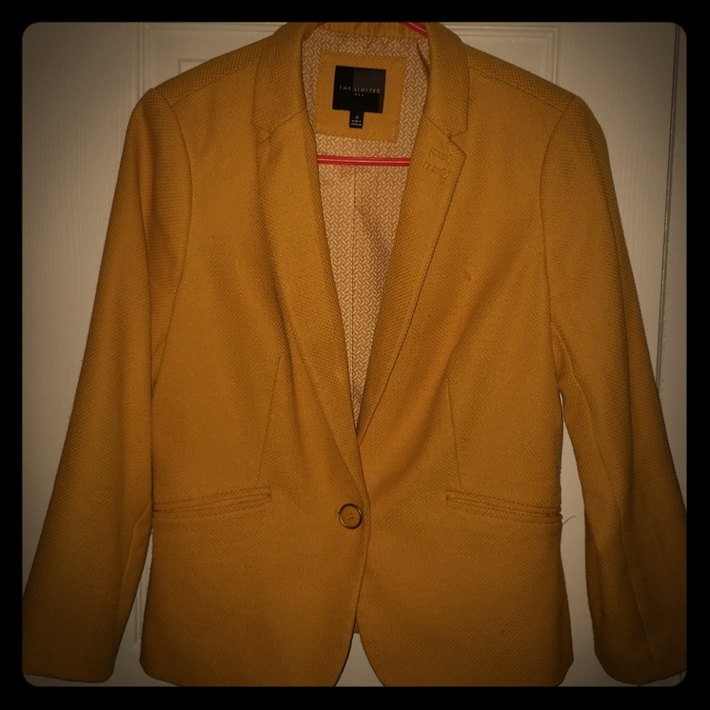 *Make an offer!* Blazer Mustard Color Size M